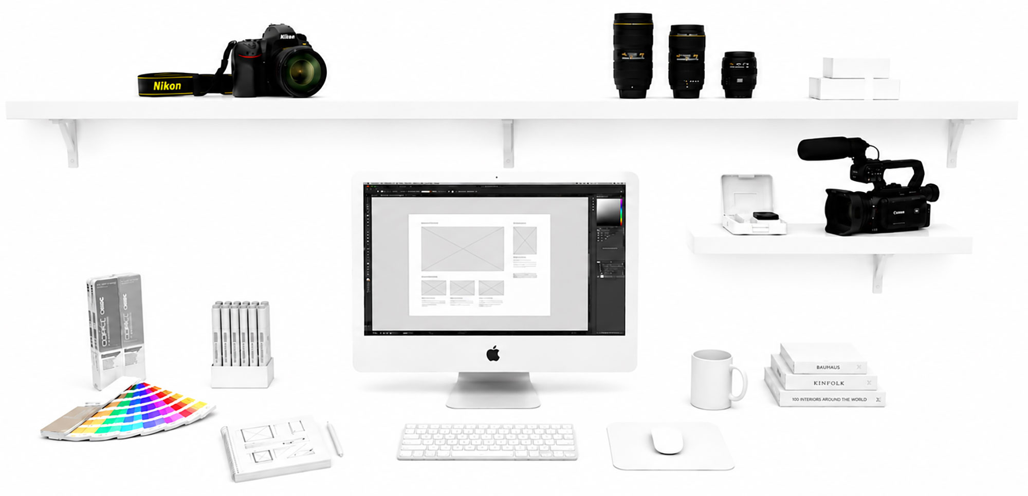 Creative studio workspace